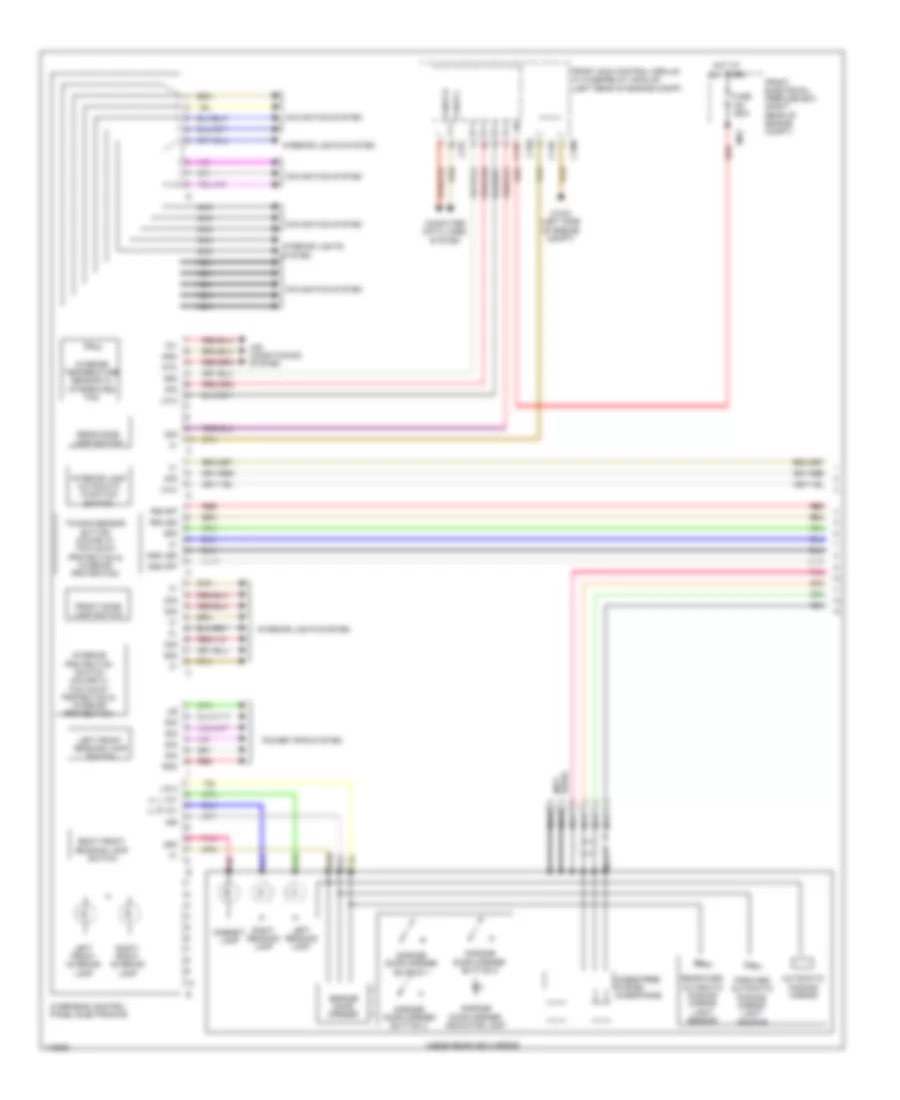 Overhead Console Wiring Diagram, Convertible (1 of 2) for Mercedes-Benz E350 2013