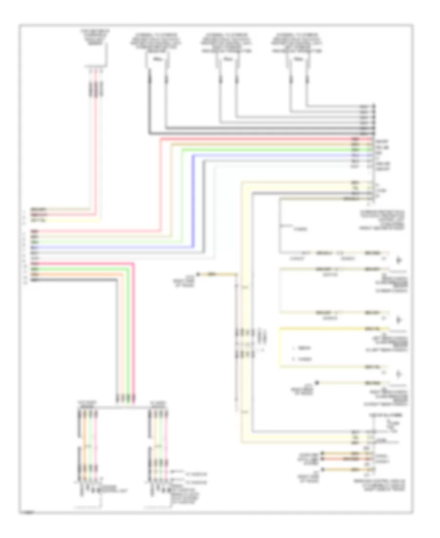 Overhead Console Wiring Diagram, Sedan with Sunroof (2 of 2) for Mercedes-Benz E350 2013