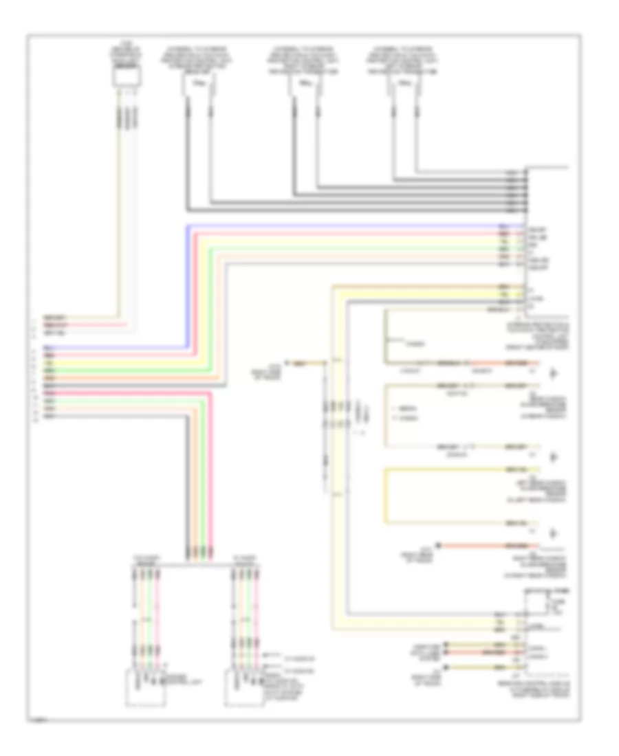 Overhead Console Wiring Diagram, Sedan without Sunroof (2 of 2) for Mercedes-Benz E350 2013