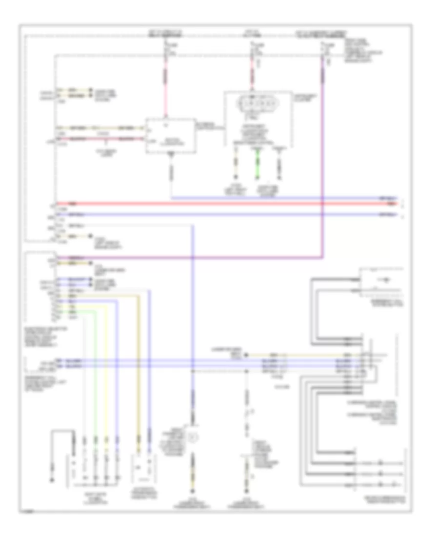 Instrument Illumination Wiring Diagram Convertible 1 of 2 for Mercedes Benz E350 2013