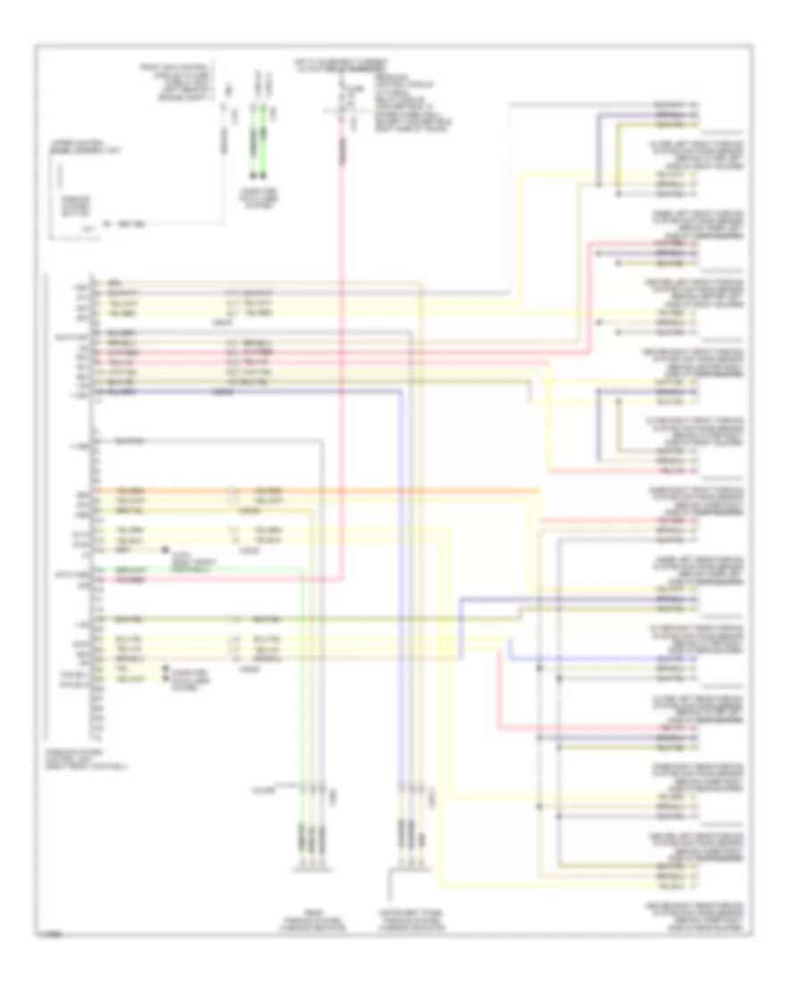 Parktronic Wiring Diagram Late Production Convertible for Mercedes Benz E350 2013