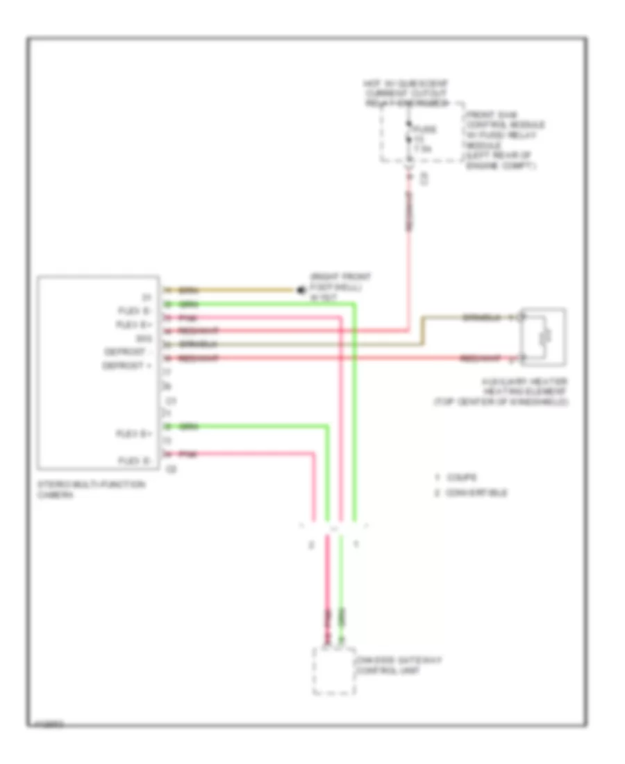 Stereo Multifunction Camera Wiring Diagram for Mercedes Benz E350 2013
