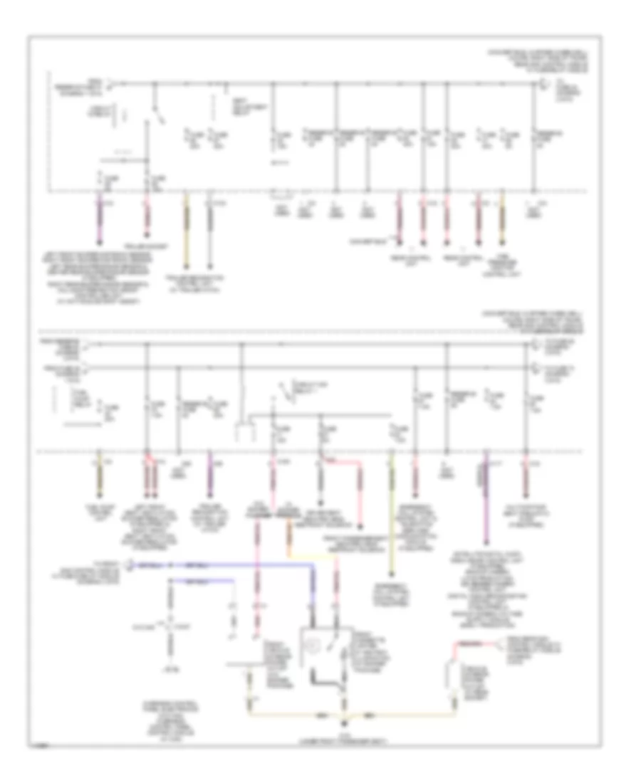 Power Distribution Wiring Diagram, Convertible (2 of 6) for Mercedes-Benz E350 2013