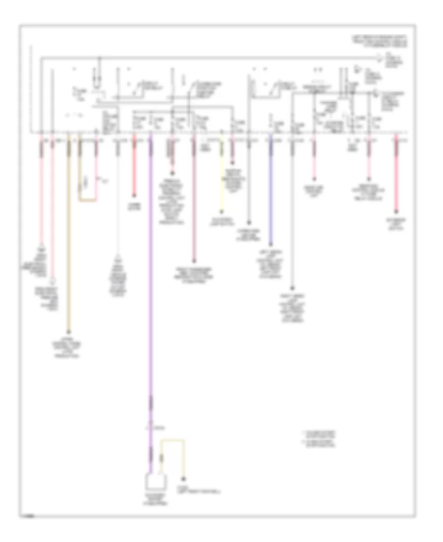 Power Distribution Wiring Diagram, Convertible (4 of 6) for Mercedes-Benz E350 2013