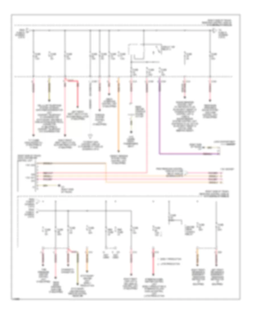 Power Distribution Wiring Diagram Sedan 3 of 5 for Mercedes Benz E350 2013