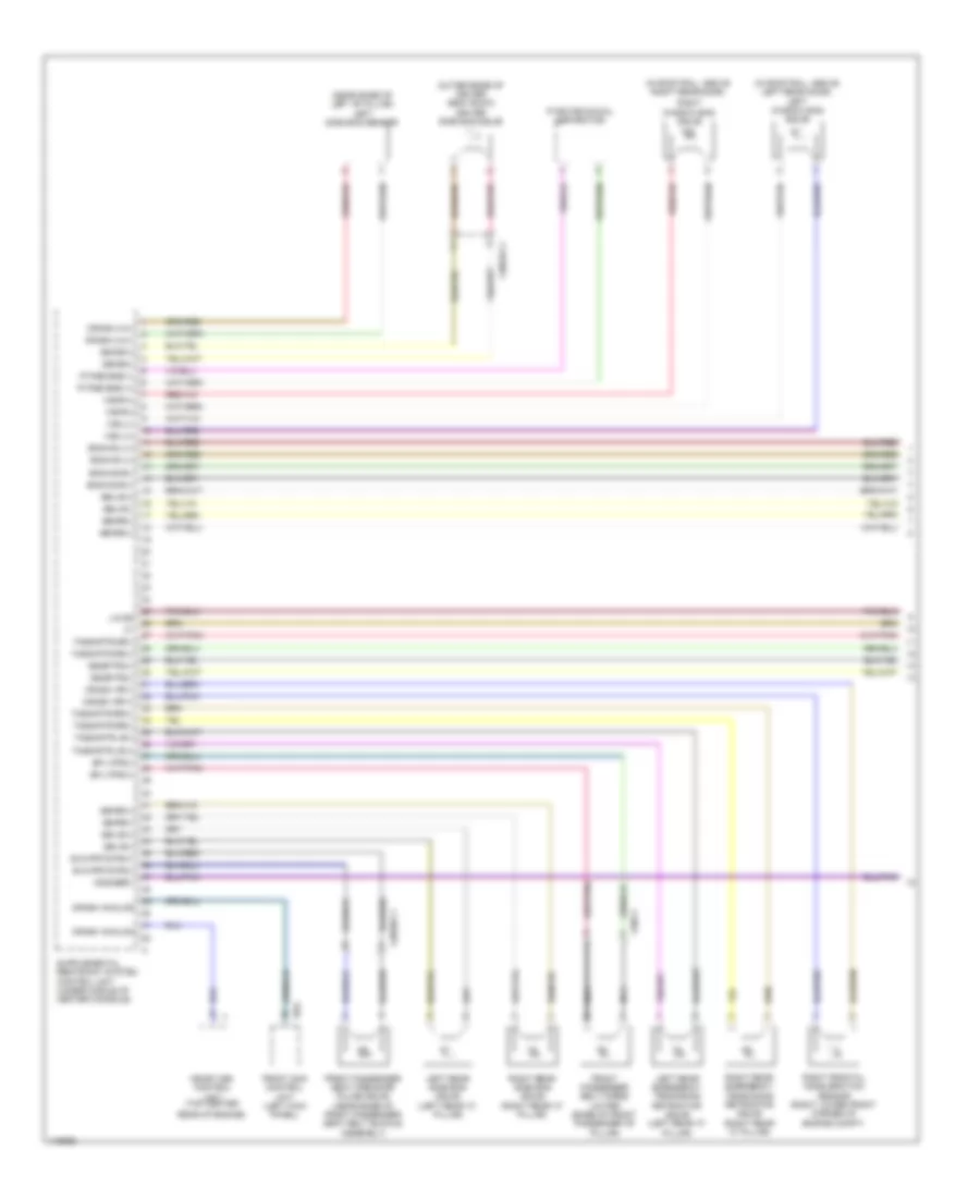 Supplemental Restraint Wiring Diagram (1 of 4) for Mercedes-Benz S550 4Matic 2014