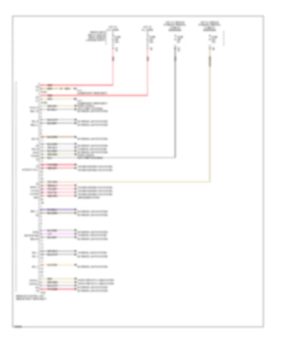 Rear SAM Control Module Wiring Diagram (1 of 2) for Mercedes-Benz S550 4Matic 2014