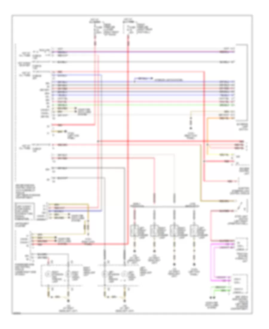 Front Exterior Lamps Wiring Diagram 1 of 2 for Mercedes Benz E350 2006