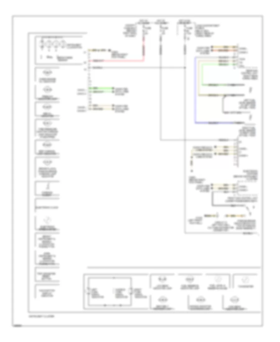Instrument Cluster Wiring Diagram 1 of 2 for Mercedes Benz R350 2007