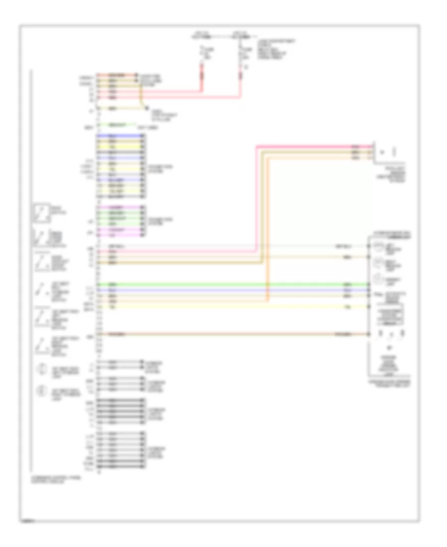 Overhead Console Wiring Diagram for Mercedes Benz R350 2007
