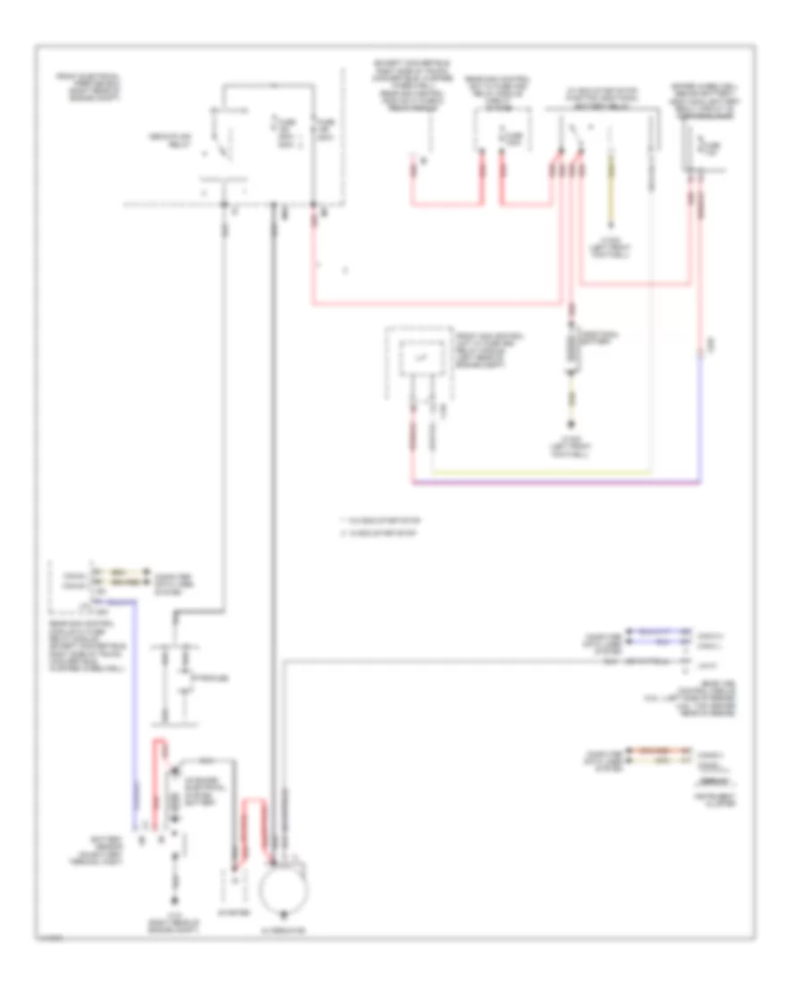 Charging Wiring Diagram, Coupe for Mercedes-Benz E350 2013
