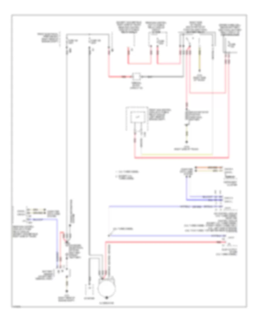 Charging Wiring Diagram, Wagon for Mercedes-Benz E350 2013