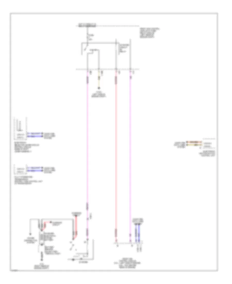 Starting Wiring Diagram, Convertible for Mercedes-Benz E350 2013