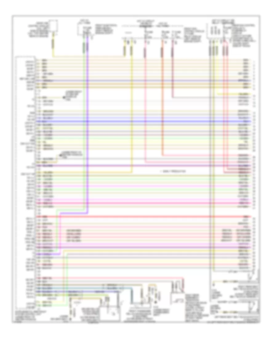 Supplemental Restraint Wiring Diagram, Convertible (1 of 4) for Mercedes-Benz E350 2013