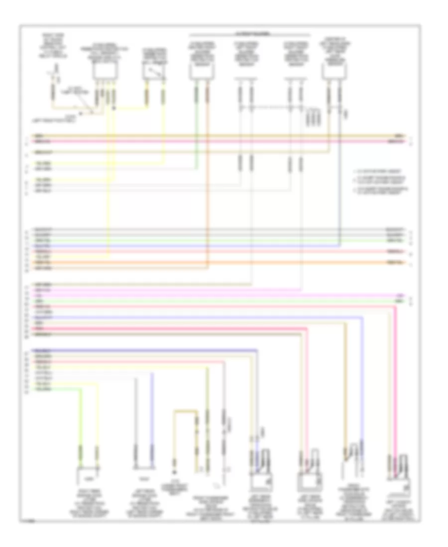 Supplemental Restraint Wiring Diagram, Sedan (3 of 4) for Mercedes-Benz E350 2013