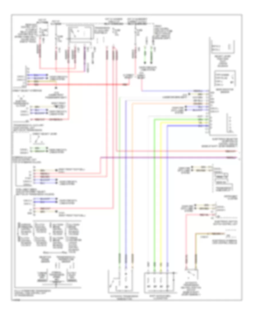 Transmission Wiring Diagram Wagon 1 of 2 for Mercedes Benz E350 2013