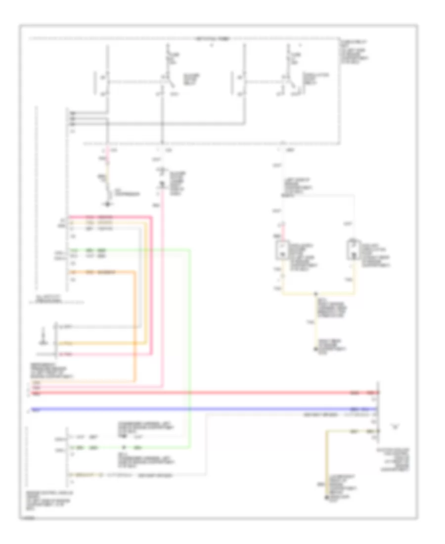 Manual AC Wiring Diagram, with Coolant Fan Control Module (2 of 2) for Mercedes-Benz ML320 2000