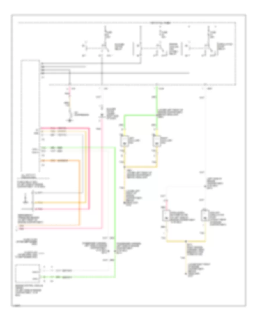 Manual AC Wiring Diagram, without Coolant Fan Control Module (2 of 2) for Mercedes-Benz ML320 2000