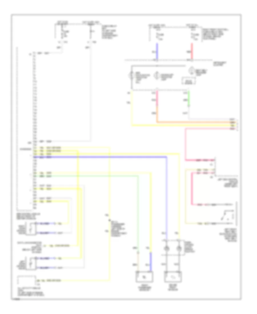 Supplemental Restraint Wiring Diagram with Memory Seats 1 of 2 for Mercedes Benz ML320 2000