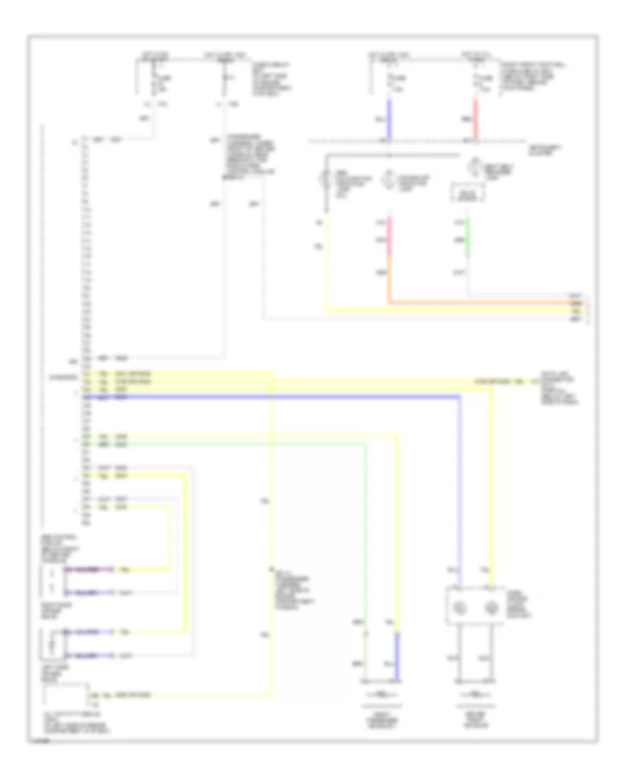 Supplemental Restraint Wiring Diagram, without Memory Seats (1 of 2) for Mercedes-Benz ML320 2000