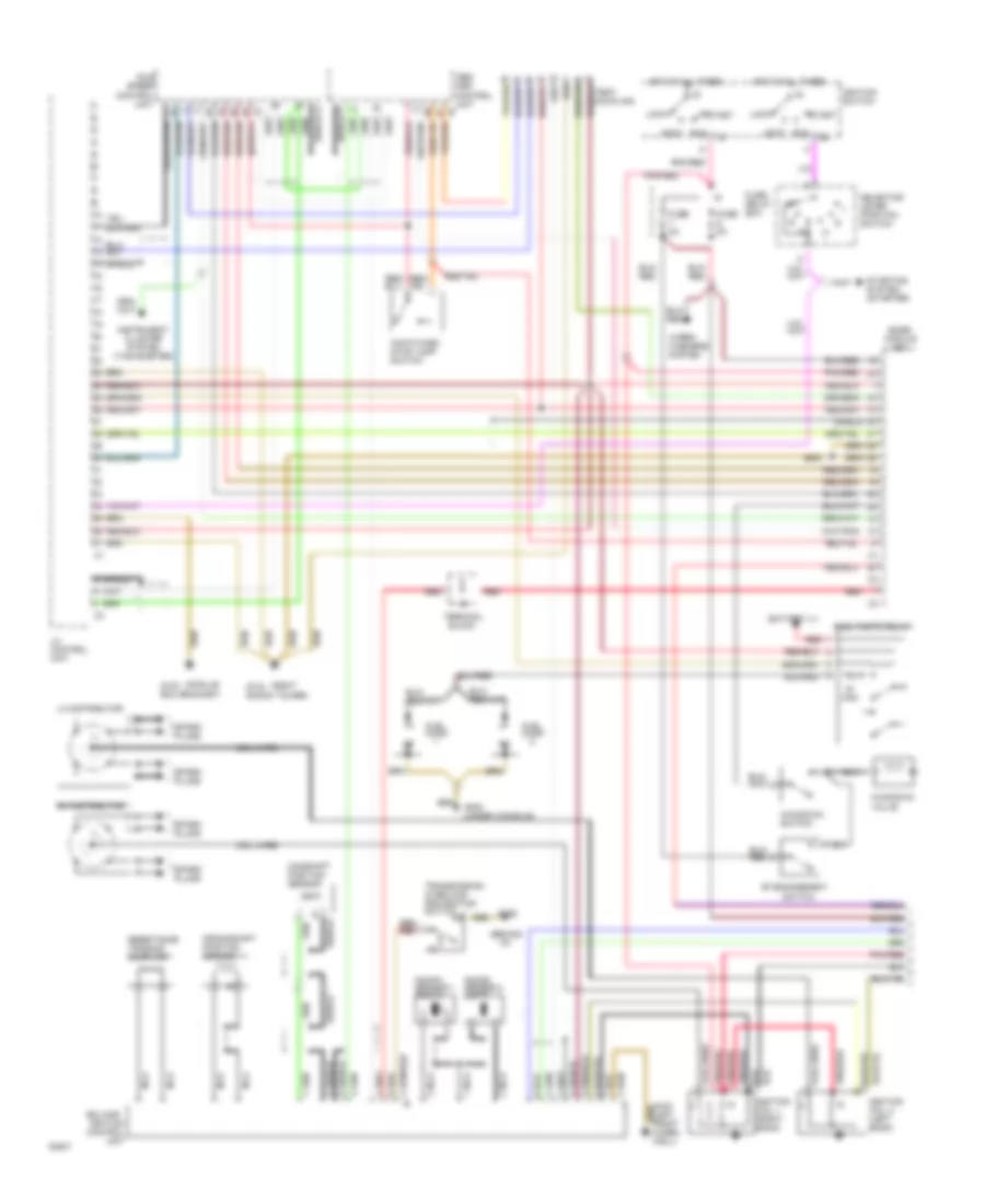 5 0L Engine Performance Wiring Diagrams 1 of 2 for Mercedes Benz 500E 1993