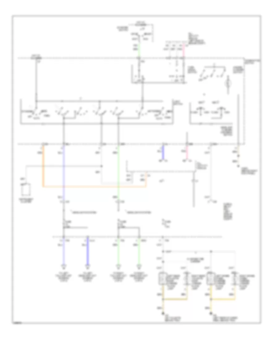 Exterior Lamps Wiring Diagram (1 of 2) for Mercedes-Benz ML500 2004