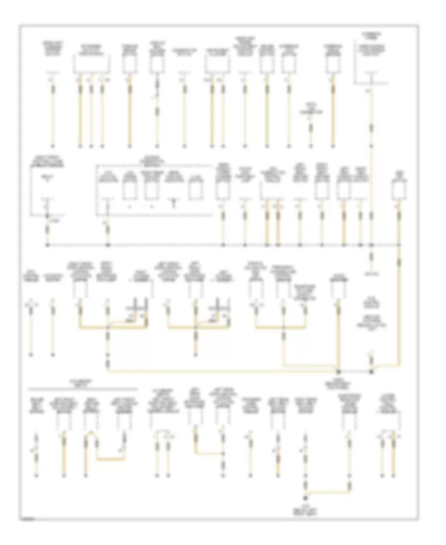 Ground Distribution Wiring Diagram (2 of 3) for Mercedes-Benz ML500 2004
