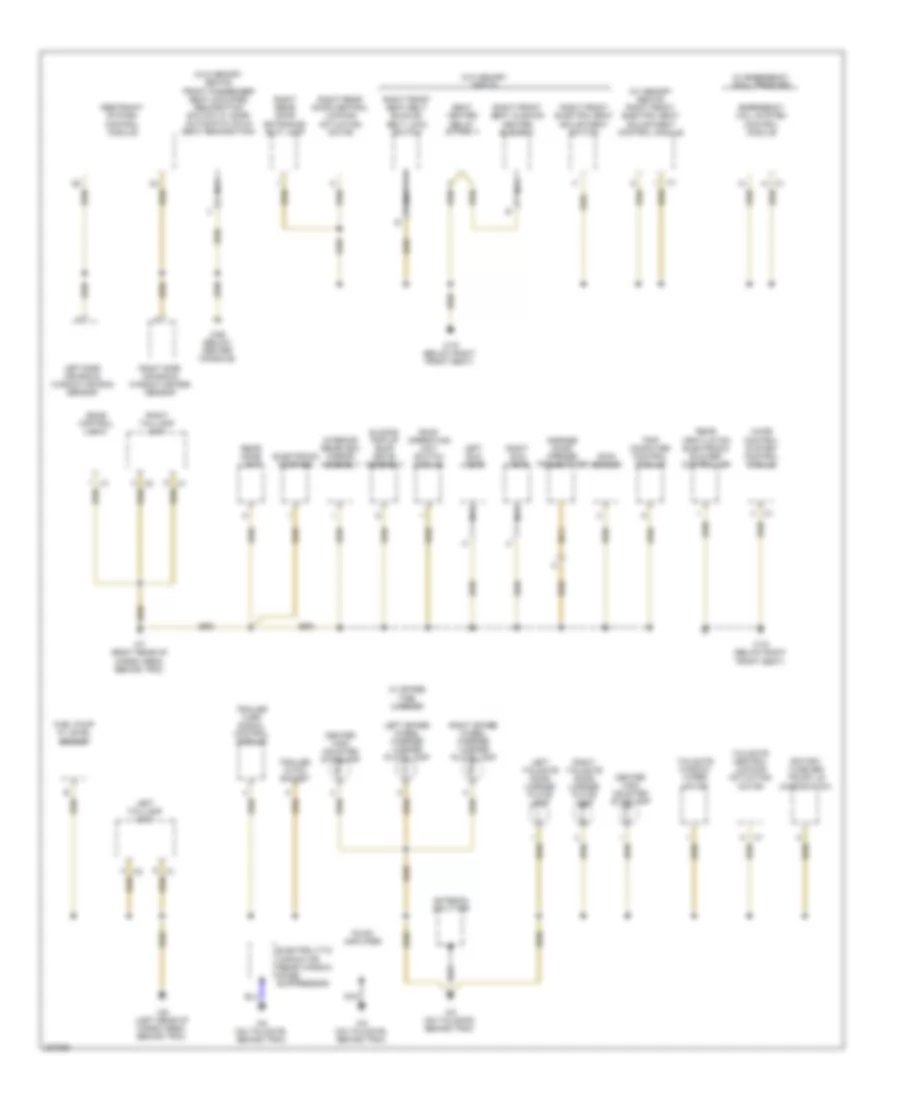 Ground Distribution Wiring Diagram (3 of 3) for Mercedes-Benz ML500 2004