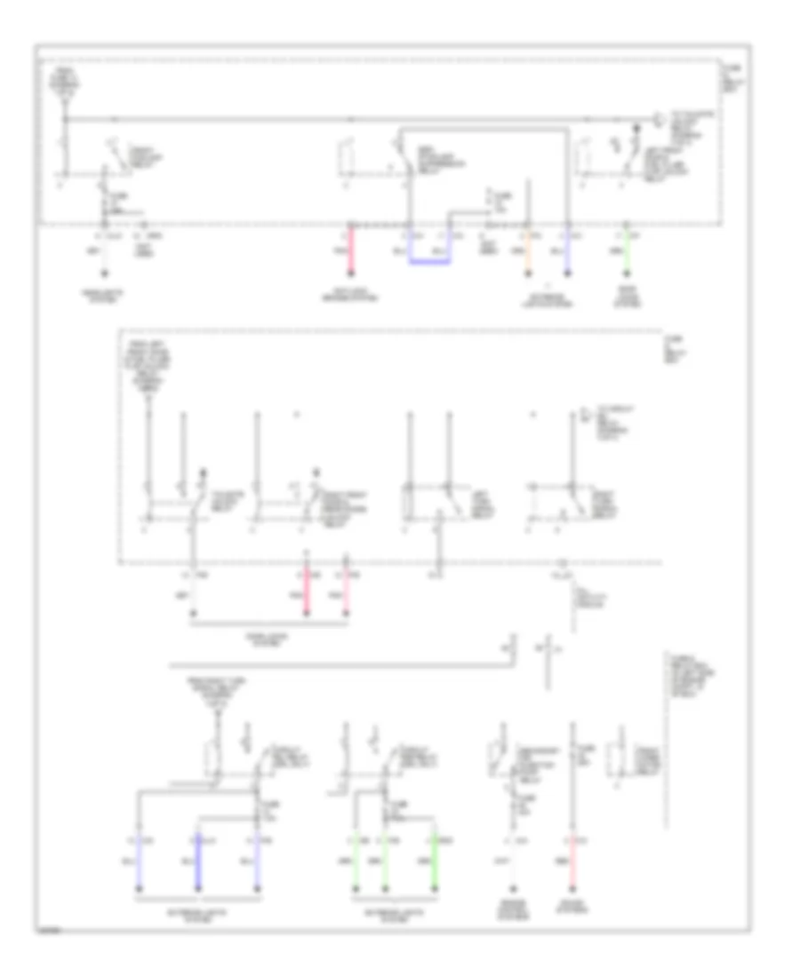 Power Distribution Wiring Diagram (3 of 4) for Mercedes-Benz ML500 2004