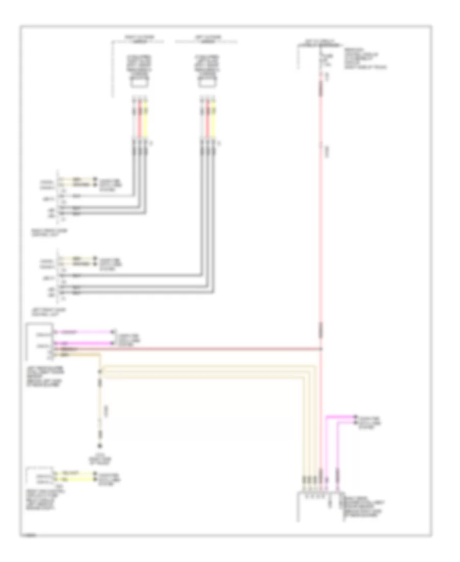 Blind Spot Information System Wiring Diagram Sedan for Mercedes Benz E350 4Matic 2013