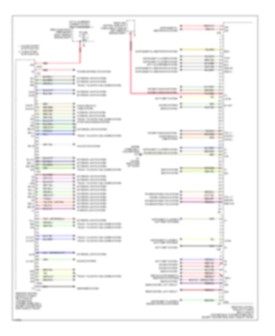 Rear SAM Control Module Wiring Diagram Convertible 1 of 2 for Mercedes Benz E350 4Matic 2013