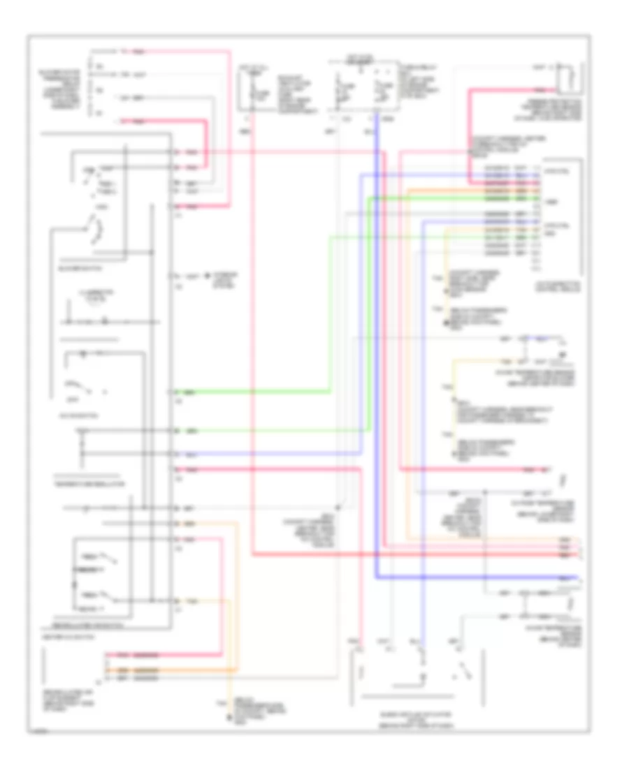 Manual A C Wiring Diagram with Coolant Fan Control Module 1 of 2 for Mercedes Benz ML430 2000