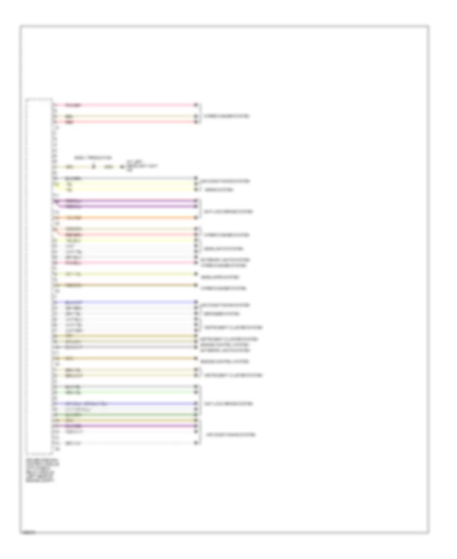 Driver s Side SAM Control Module Wiring Diagram 2 of 2 for Mercedes Benz E350 4Matic 2006