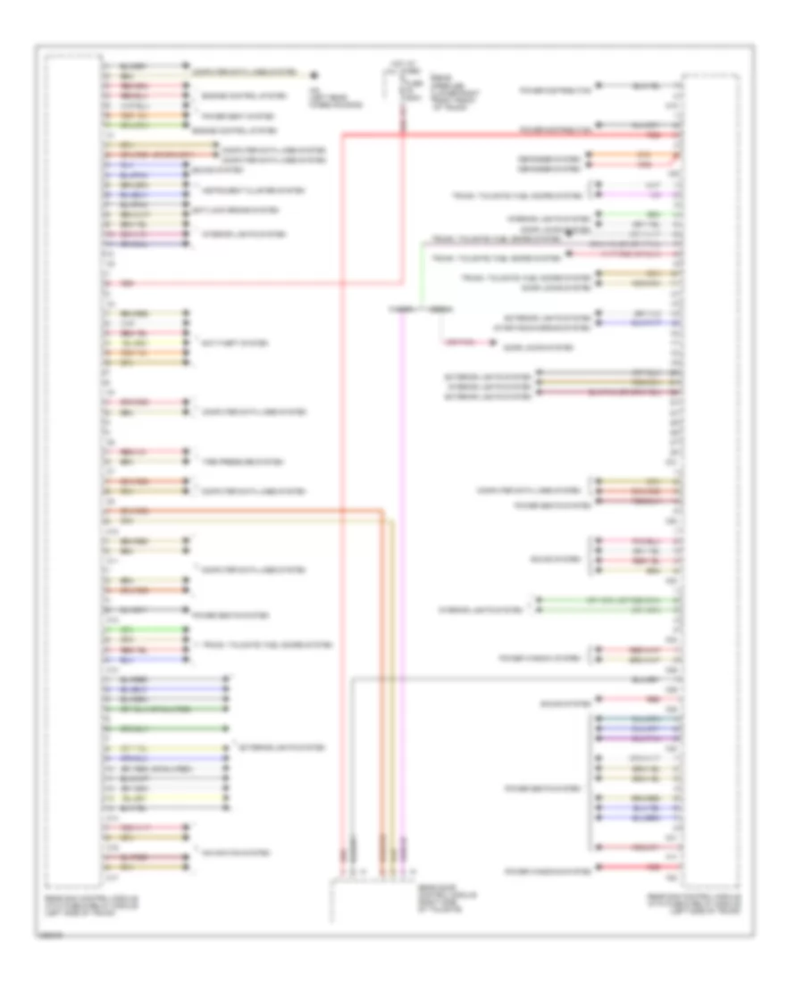 Rear SAM Control Module Wiring Diagram for Mercedes-Benz E350 4Matic 2006