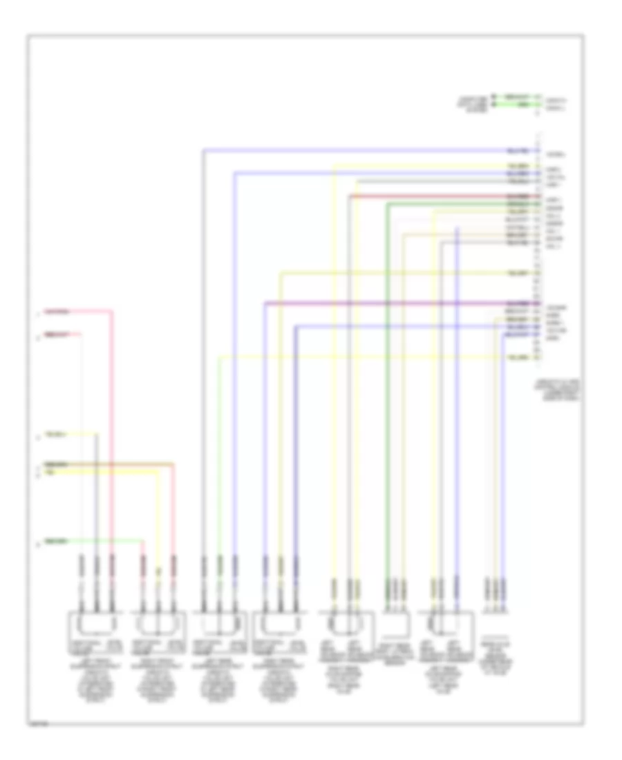 Electronic Suspension Wiring Diagram 2 of 2 for Mercedes Benz E350 4Matic 2006