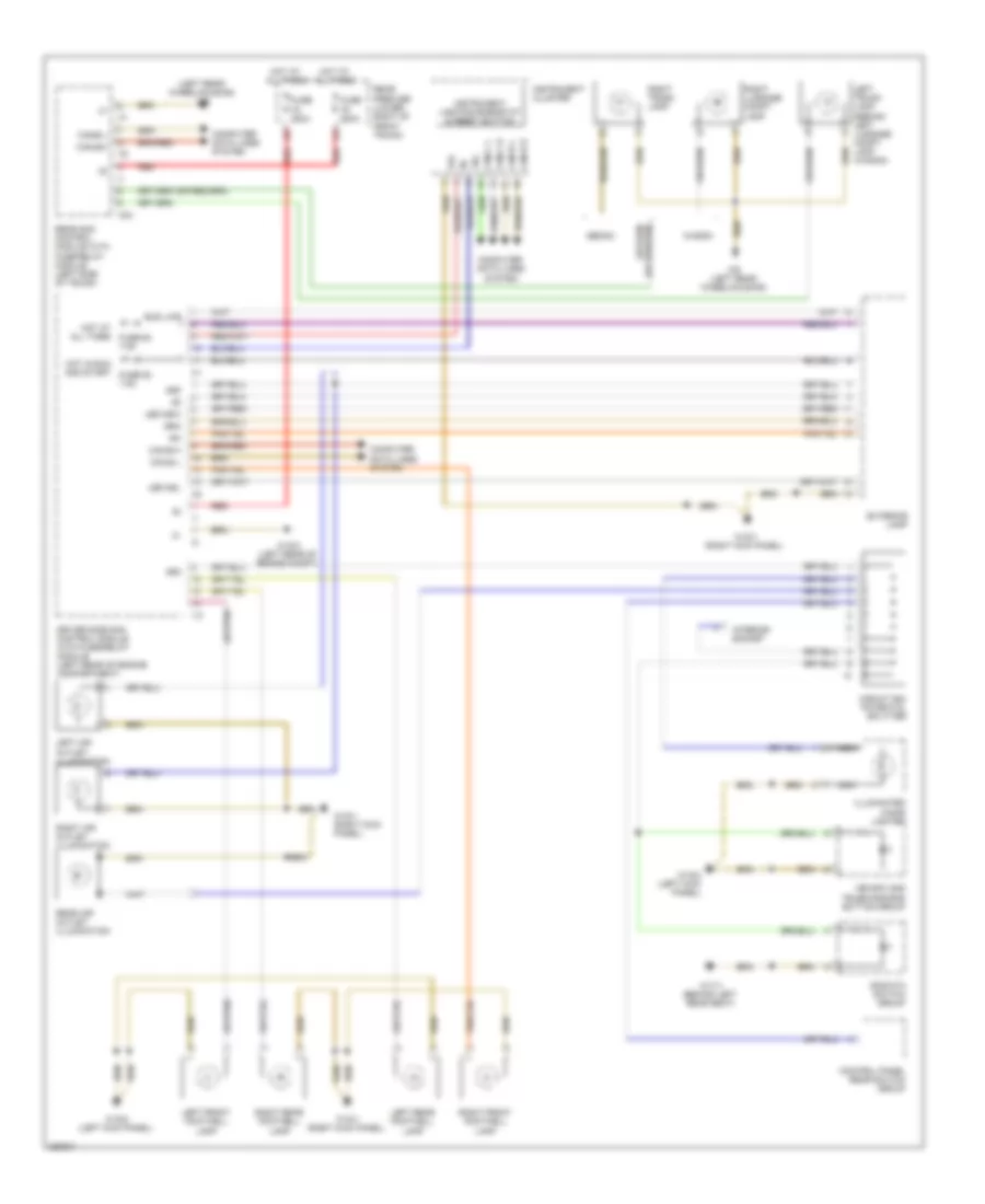 Instrument Illumination Wiring Diagram for Mercedes-Benz E350 4Matic 2006