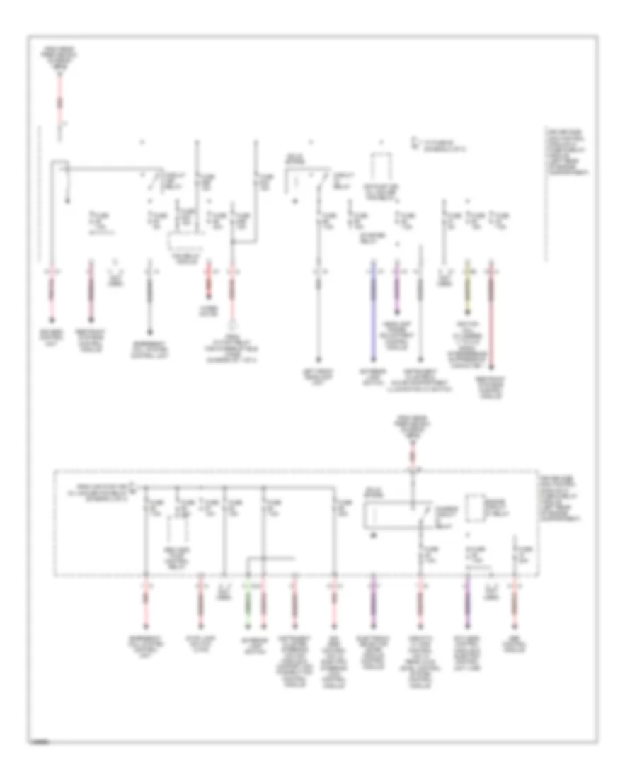 Power Distribution Wiring Diagram 2 of 3 for Mercedes Benz E350 4Matic 2006