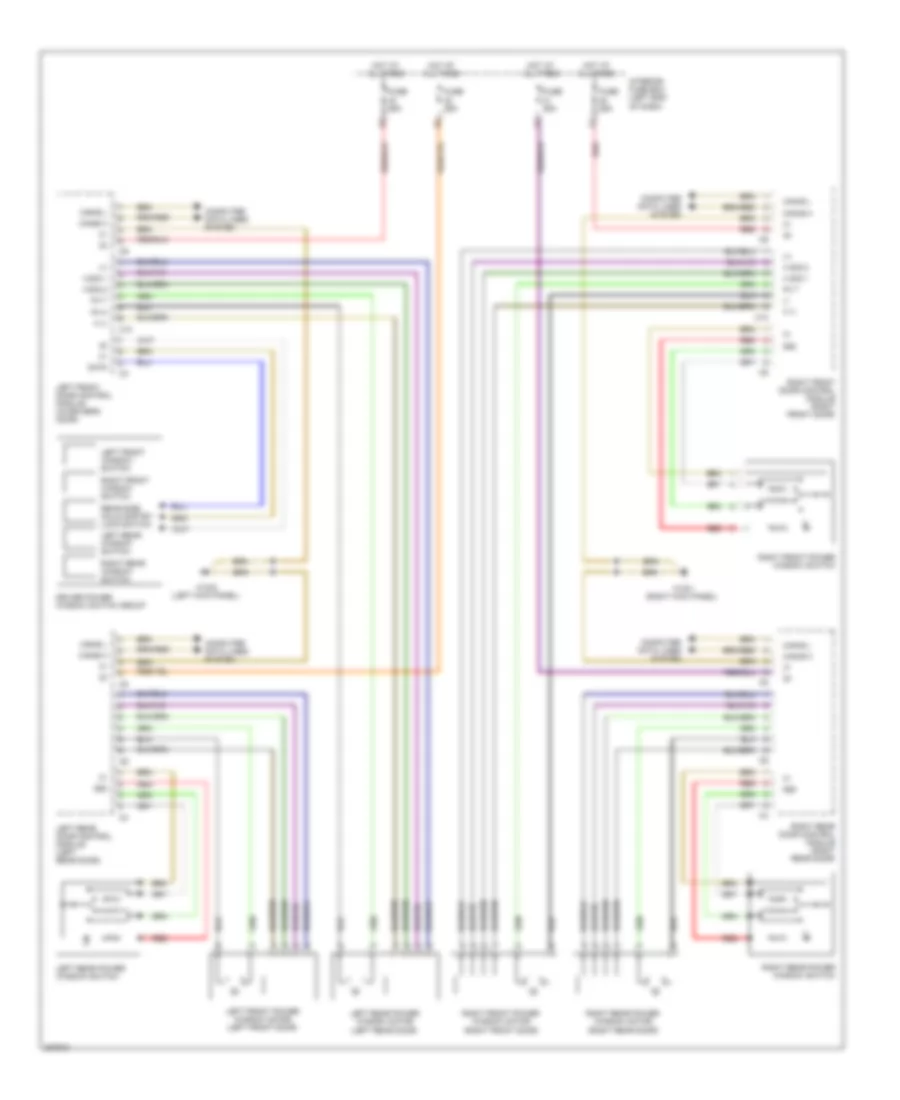 Power Windows Wiring Diagram for Mercedes Benz E350 4Matic 2006