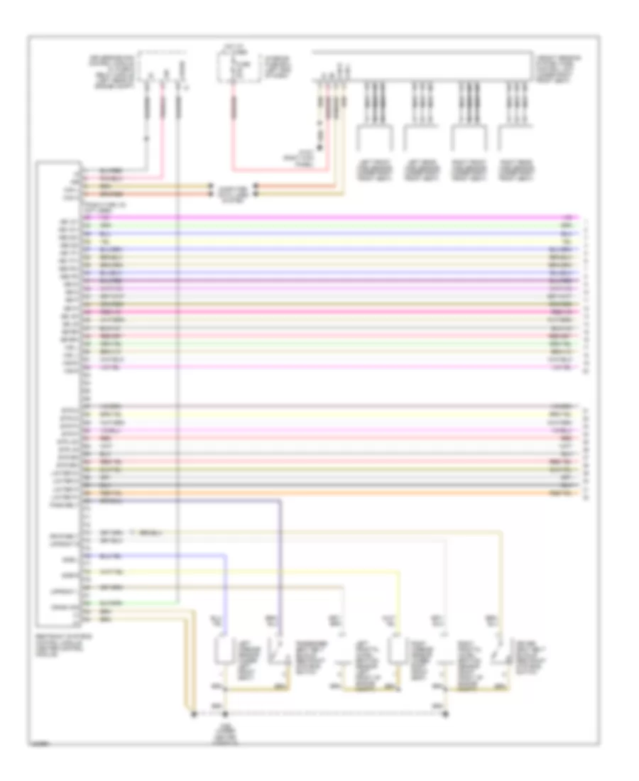 Supplemental Restraint Wiring Diagram (1 of 2) for Mercedes-Benz E350 4Matic 2006