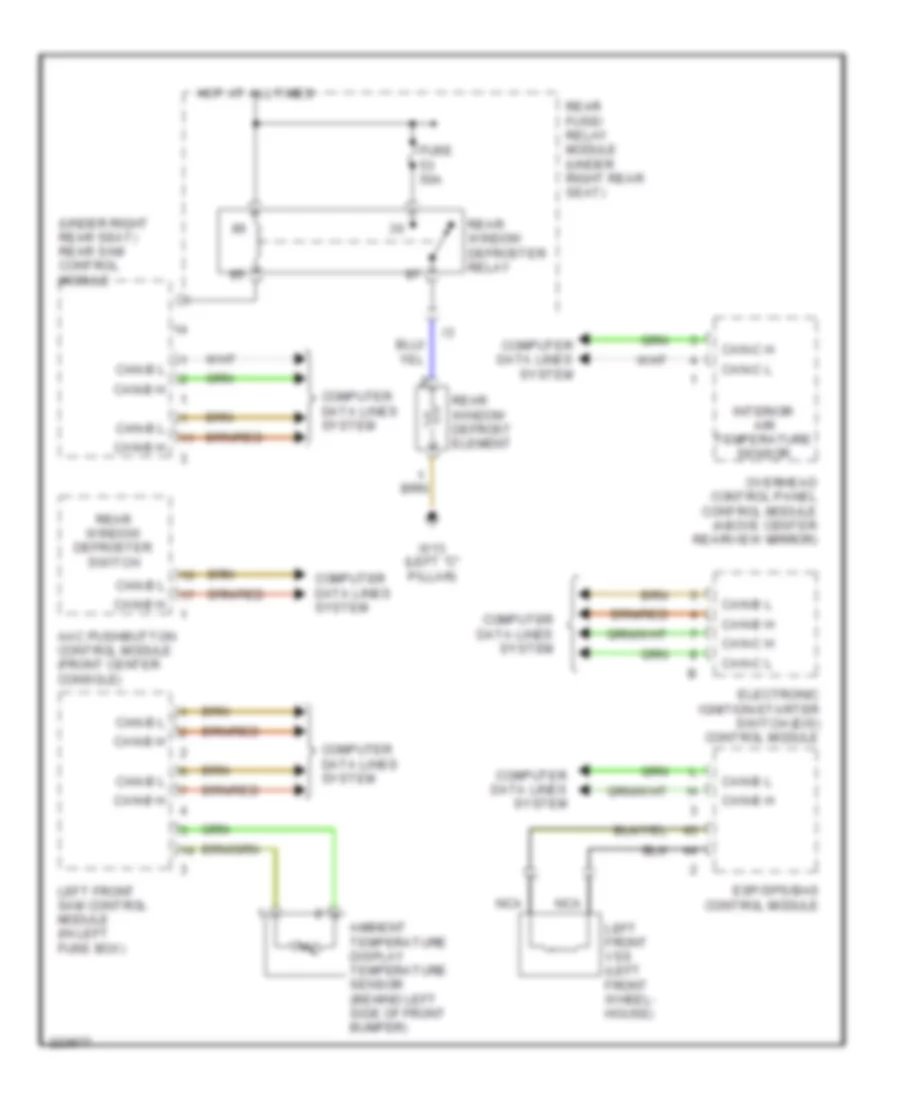 Defoggers Wiring Diagram for Mercedes Benz S430 2004