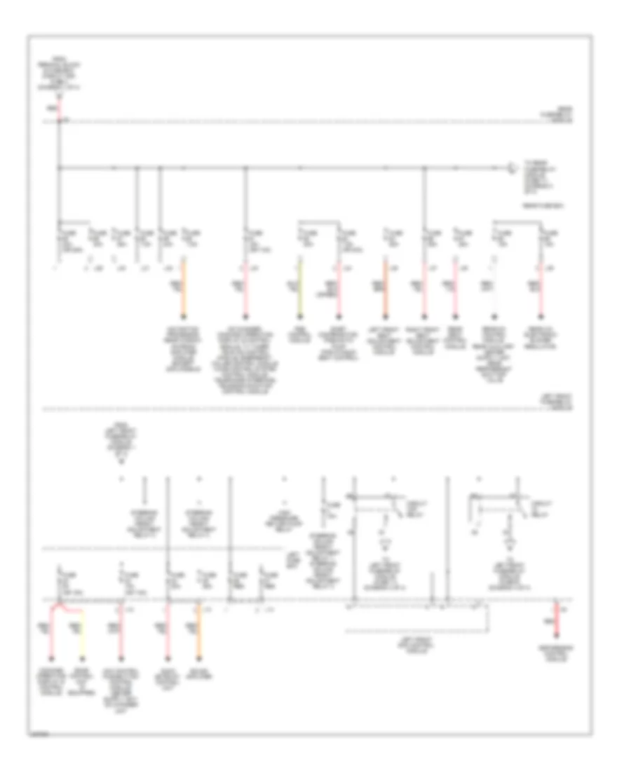 Power Distribution Wiring Diagram (2 of 4) for Mercedes-Benz S430 2004