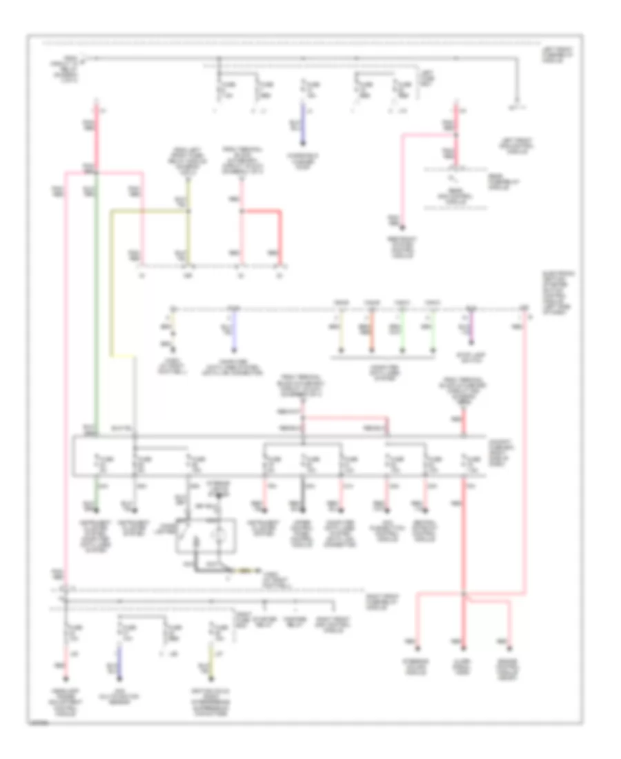 Power Distribution Wiring Diagram (4 of 4) for Mercedes-Benz S430 2004
