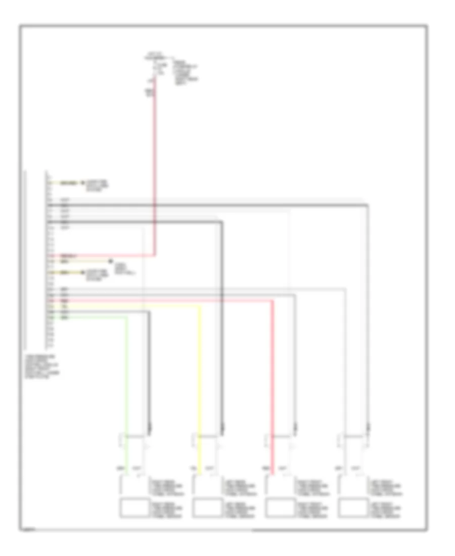Tire Pressure Monitoring Wiring Diagram for Mercedes-Benz S430 2004