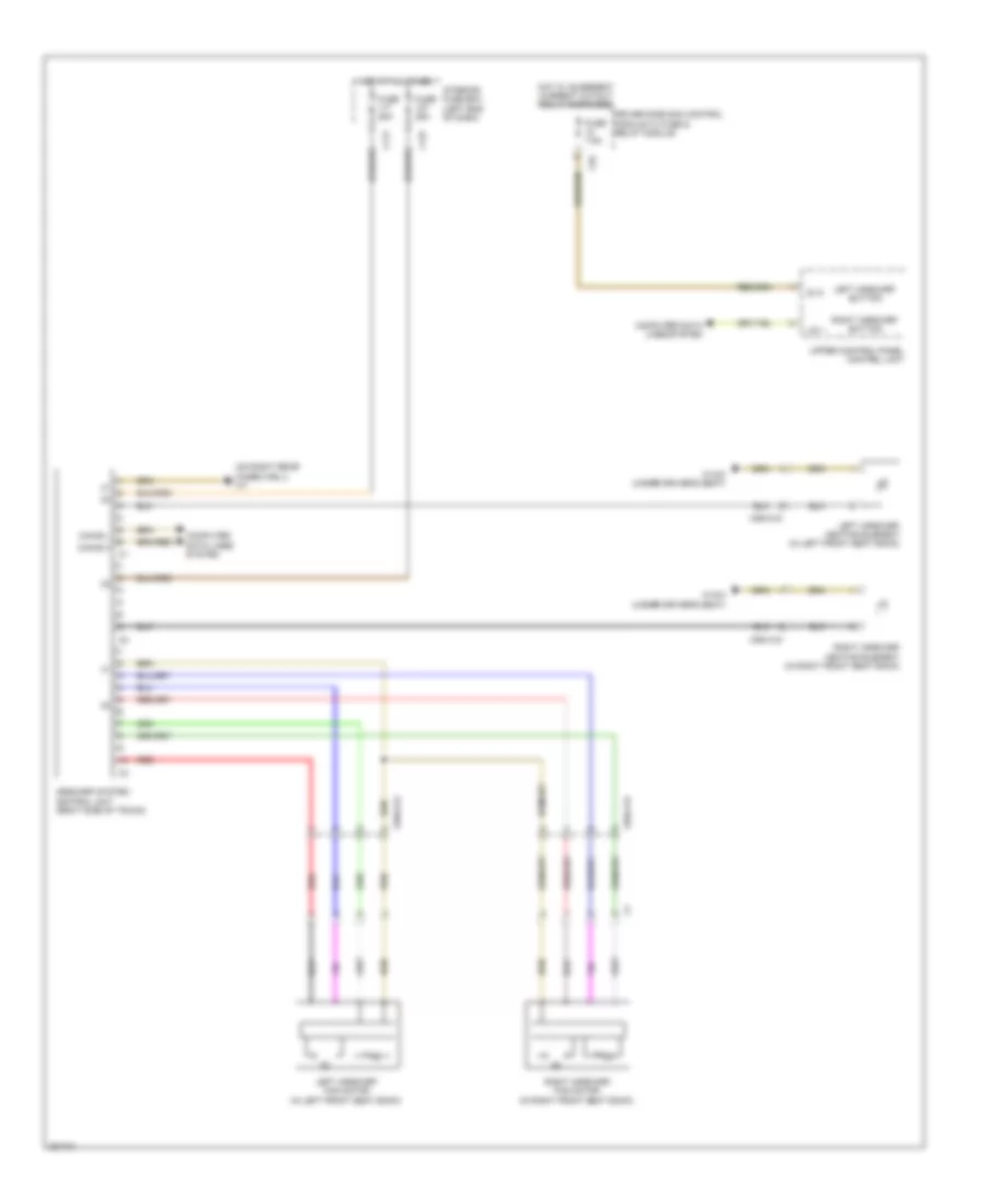 Rear Heated Seats Wiring Diagram Coupe for Mercedes Benz E550 4Matic 2012