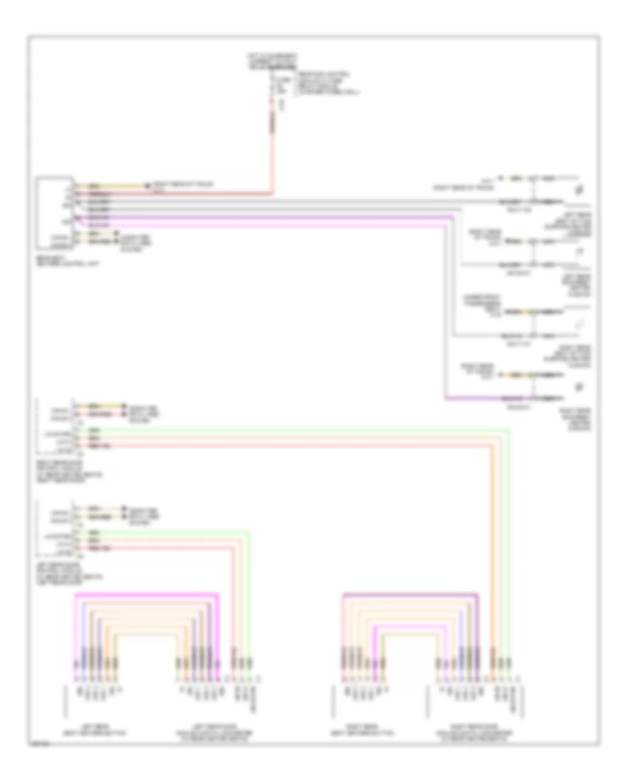 Rear Heated Seats Wiring Diagram Sedan for Mercedes Benz E550 4Matic 2012