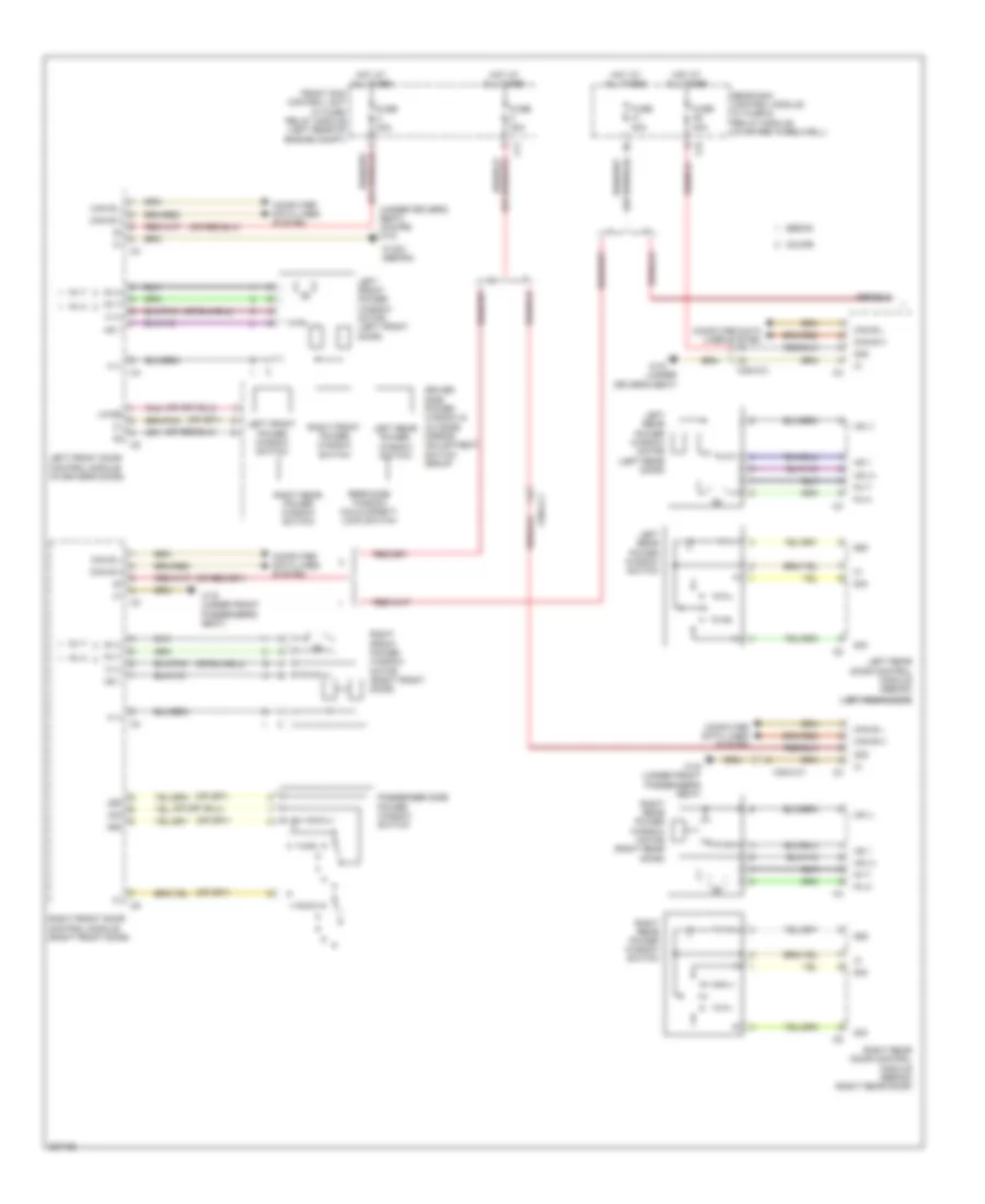 Power Windows Wiring Diagram 1 of 2 for Mercedes Benz E550 4Matic 2012