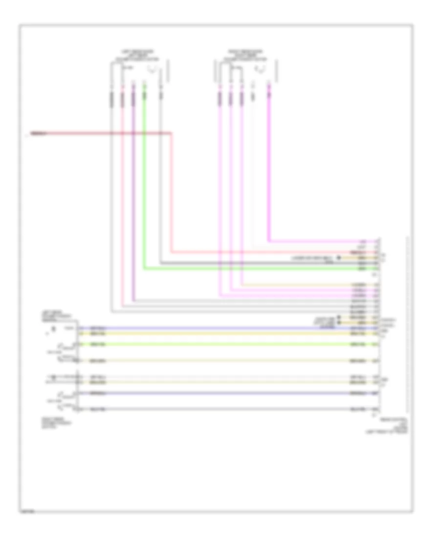 Power Windows Wiring Diagram 2 of 2 for Mercedes Benz E550 4Matic 2012