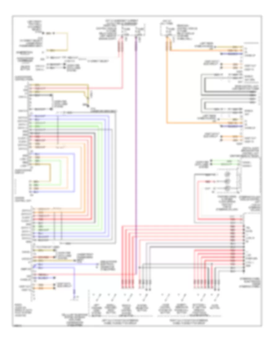 Radio Wiring Diagram Sedan 1 of 2 for Mercedes Benz E550 4Matic 2012