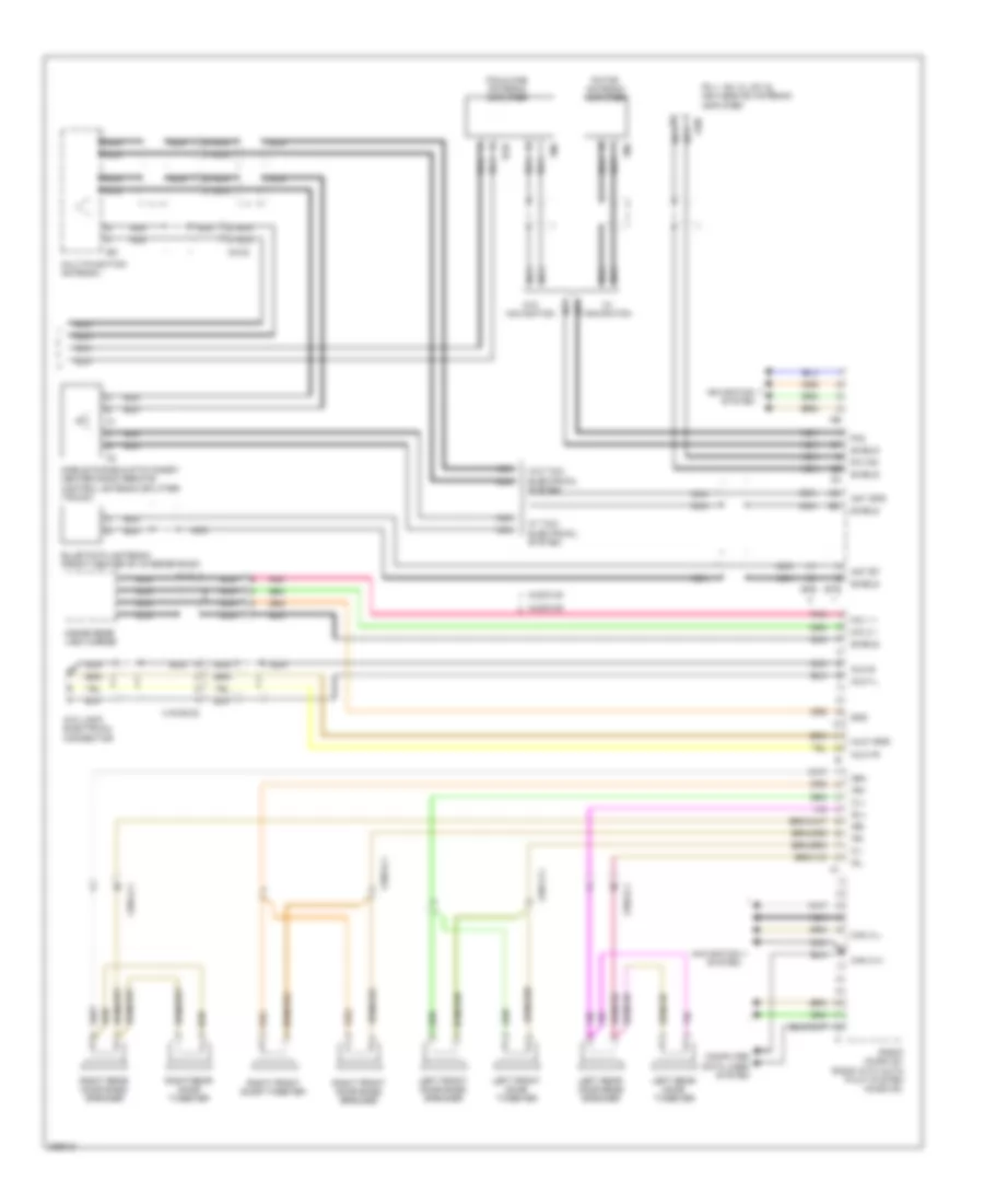 Radio Wiring Diagram Sedan 2 of 2 for Mercedes Benz E550 4Matic 2012