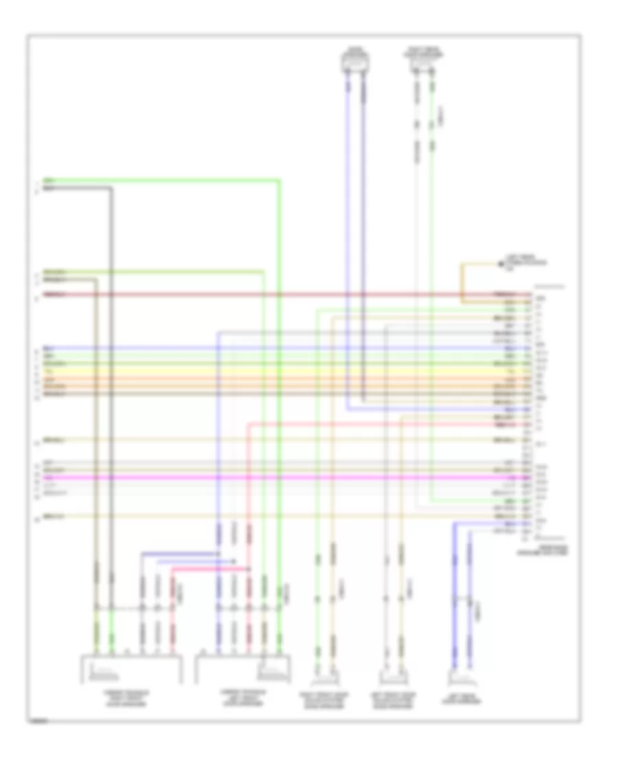 Sound Amplifier Wiring Diagram Sedan with Advanced Sound System 2 of 2 for Mercedes Benz E550 4Matic 2012